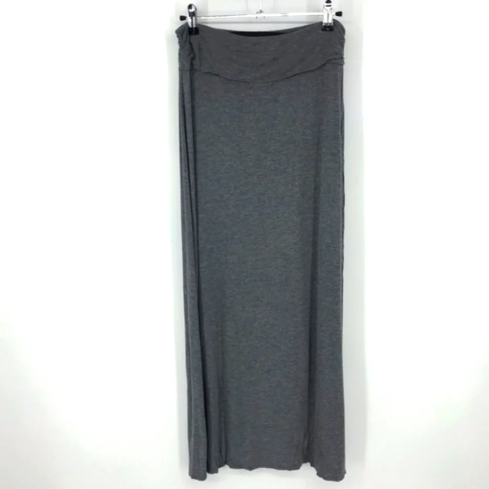 Rock and Republic Gray‎ Maxi Skirt with Slit Size S